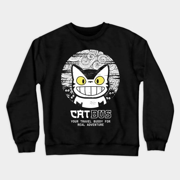 Bus Cat Crewneck Sweatshirt by bloomgrace28